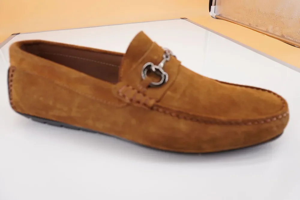 To Boot New York Nashua Brown Suede Men's Penny Bit loafer SZ 11.5 Driver Sigaro